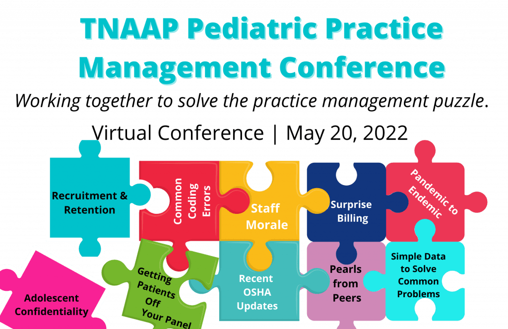 This image portrays Pediatric Practice Management Conference by TNAAP.