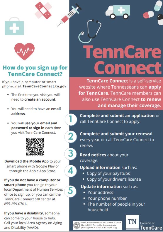 TennCare Redetermination Graphics and Posters | TNAAP